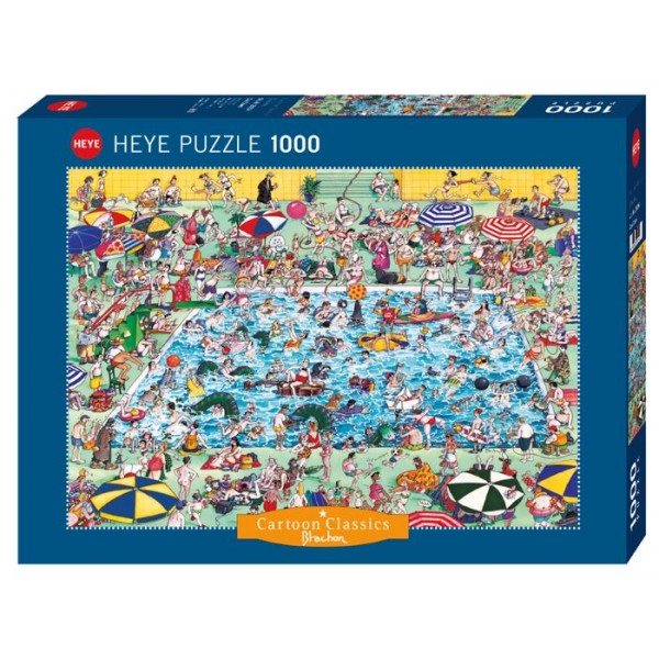 Szaleństwo na basenie, Blachon (1000el.) - Sklep Art Puzzle